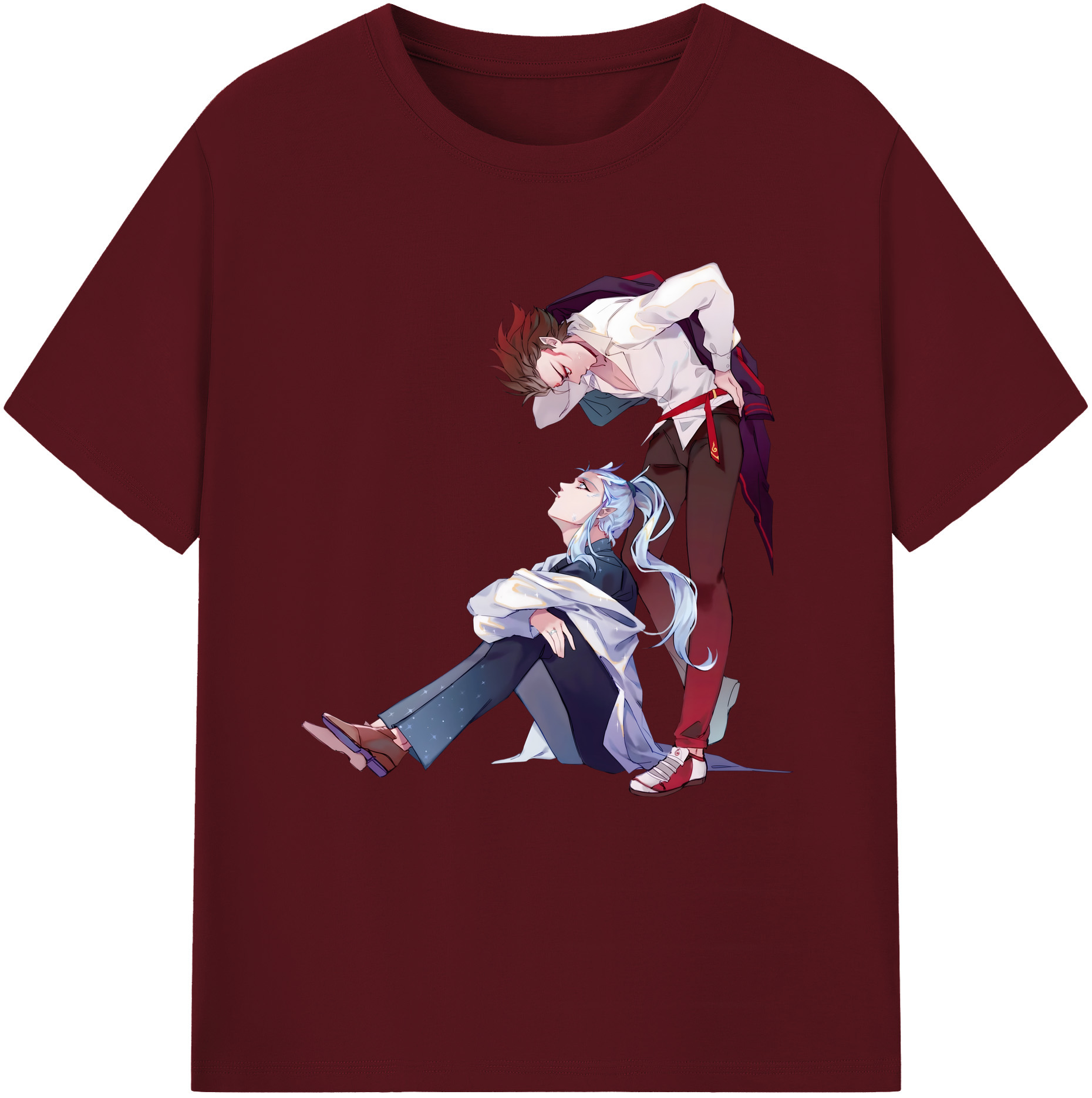 （画像用） Ne Zha 2 ナタ 魔童の大暴れ 綿100％半袖Tシャツ（フロントプリント）